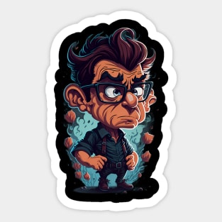 I Think You Should Leave Caricature Art Sticker